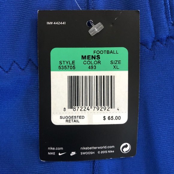 Nike Team Defender Football Pants 'Blue' Size 535705-493 - Picture 5 of 10